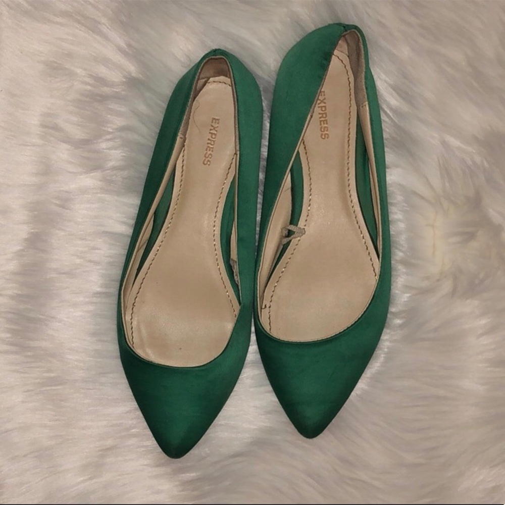 Express Turquoise Flats